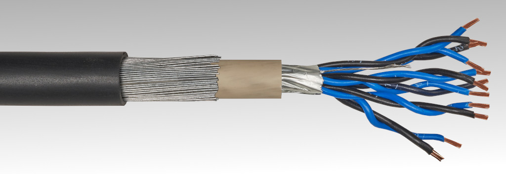 Cable Armado corona de hilos VOVMV-R 500V 2x2x0.50mm2 FB-RH color negro