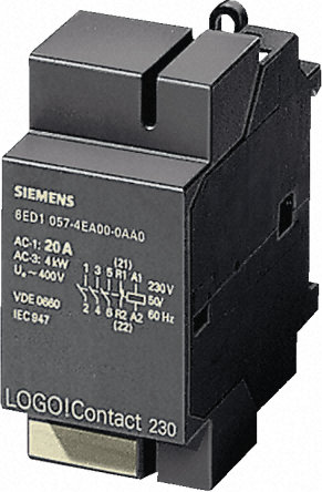 Módulo de lógica Siemens 6ED10574CA000AA0, Serie LOGO, 24 V dc, 20 A para uso con Serie LOGO