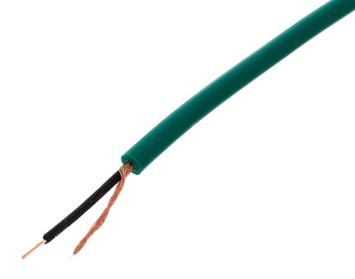 392121 Cordial CIK 122 Green, prof. Instrument cable (open reel), 1 x 0.22 qmm, shielded, green