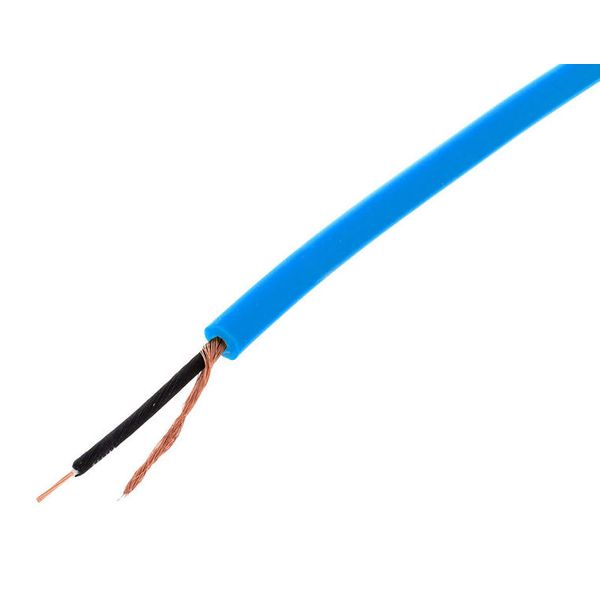 132205 Cordial CIK 122 BL prof. Instrument cable (open reel), 1 x 0.22 qmm, shielded, blue