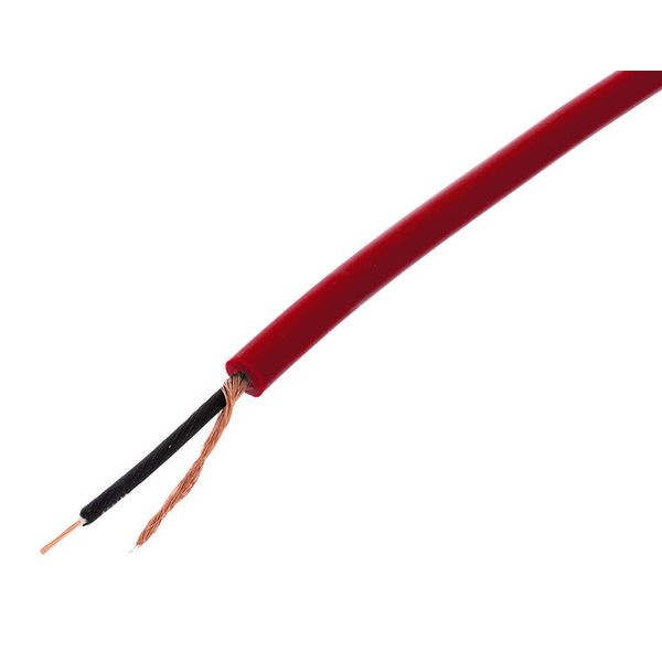 199001 Cordial CIK 122 Red prof. Instrument cable (open reel), 1 x 0.22 qmm, shielded, red