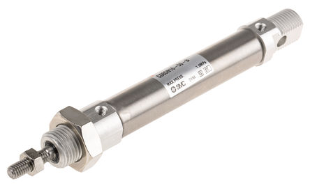 SMC Round Pneumatic Cylinder, CD85N16-50-B, Double Action