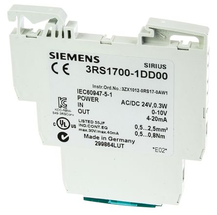 Condizionatore di segnale Siemens 3RS17001DD00