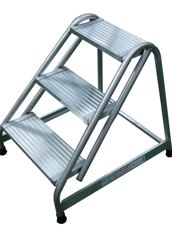 CAR2 Professional aluminum stool with side rails