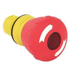 800FM-LMT44  Botón pulsador, 3 posiciones, seta, rojo, iluminado, 40 mm