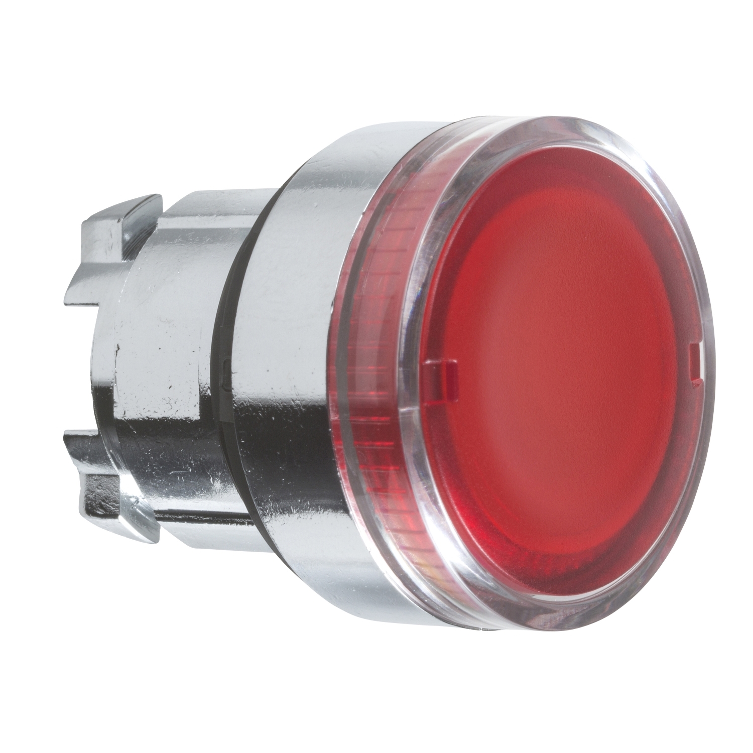 ZB4BW34 Tête bouton lumière rouge ø 22 pour lampe BA9s