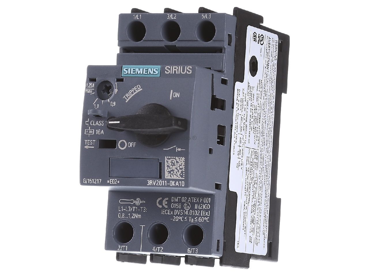 Siemens 3RV2011-0KA10 Interruptor automático