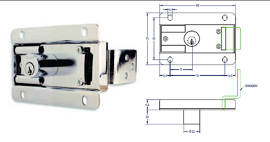 Switchgear interlock for G8x transformer Fabricante: AGA Modelo: P2940C000  	Key for G8x schneider switchgear and tra Fabricante: AGA Modelo: TAREA 338