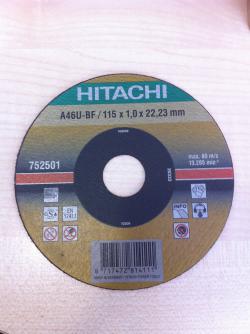 Disco Corte Inox 115x1mmx22,2mm Hitachi ADJ Ditec