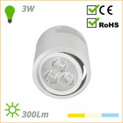 Foco Downlight de Superficie de LEDs HO-DOWNSUP3W-A-CW