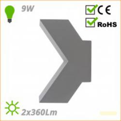 Candeeiro de parede LED para exterior HL-WL-059-DG-W