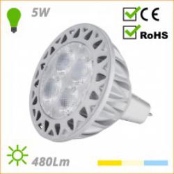 LED-Spotlampe MR16 ECOLINE BL-MR16M-5W-CW