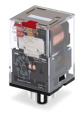OMRON MKS3PINAC230 | DPDT 10A Plug. LED Indic. Teste com botão de pressão