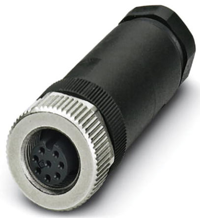 Phoenix Contact cable and connector, M8, 3 contacts - M12, 3 contacts, 0.6m, Male - female