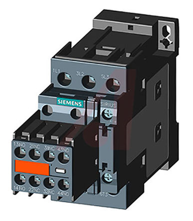 Contactor 32 A (AC3), 3PST, 2 NO / 2 NC (auxiliary), 3 NO (main), 24 V dc coil