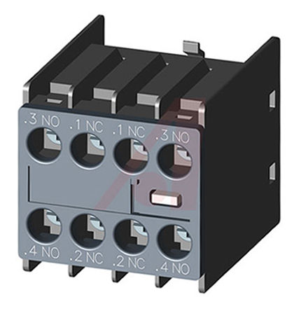 Módulo de contactos Siemens 3RH29111FA22 para uso con Contactores 3RT2, relé de contactor, contactor de alimentación
		