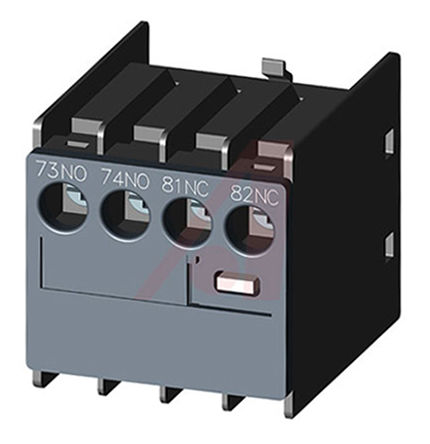 Módulo de contato Siemens 3RH29111LA11 para uso com contatores 3RT2, relé de contator, contator de potência