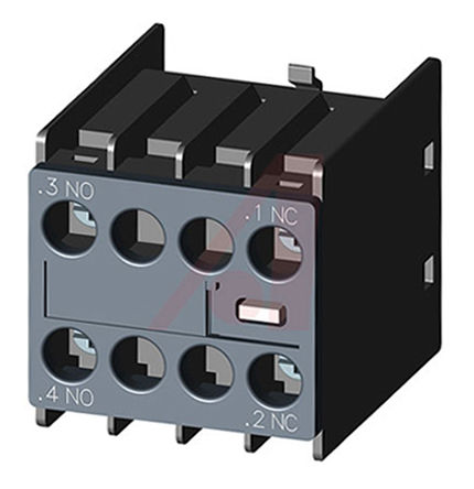Módulo de contactos Siemens 3RH29111NF11 para uso con Contactores 3RT2, relé de contactor, contactor de alimentación
		