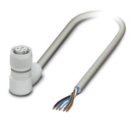 Phoenix Contact cable and connector, M12, 5 contacts, 1.5m, Female