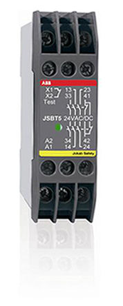 ABB 2TLA010005R0700 Sicherheitsrelais, 1, 3, 1 Kanal, automatisch, 12 V DC, 99 mm, 82 mm, Gewinde, 22,5 mm, JSBT5