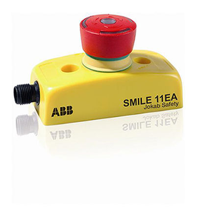 Botão de emergência ABB 2TLA030051R0000, 32mm, Gire para redefinir, IP65, Vermelho / preto, Cogumelo