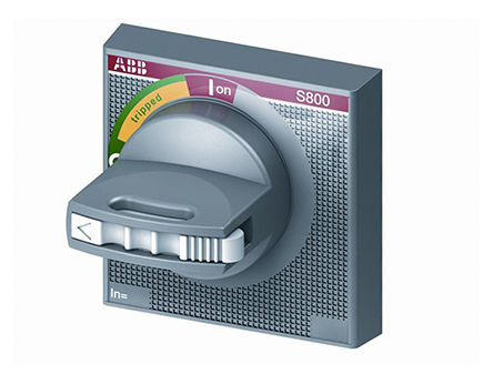 Maniglia ABB, 3 chiusure, per adattatore orientabile S800-RD, maniglia nera