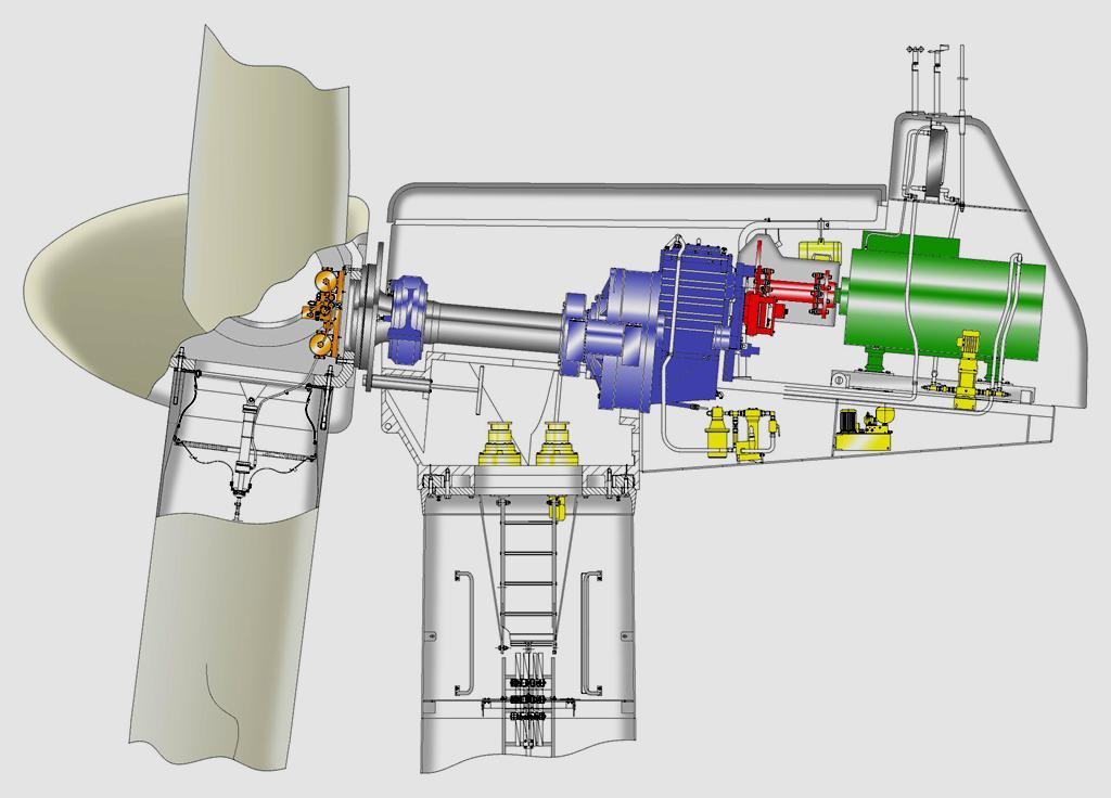 GPV-401S planetary wheel axle for a V66 wind turbine