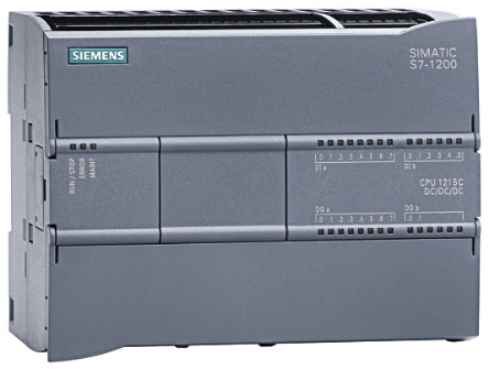 CPU para PLC Siemens S7-1200, Saída digital, transistor, 4 MB de memória, Ethernet, 100 Kb de programa, 24 portas de E / S