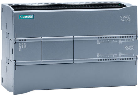 CPU para PLC Siemens S7-1200, Salida Digital, transistor, Memoria 4 MB, Ethernet, Programa 125 kB, 24 Puertos E/S
		