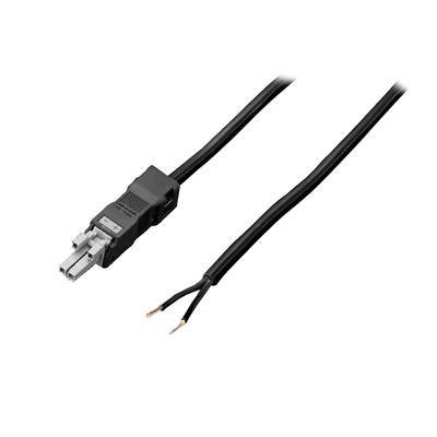 Connection cable, 2-pole (with socket, without connector)